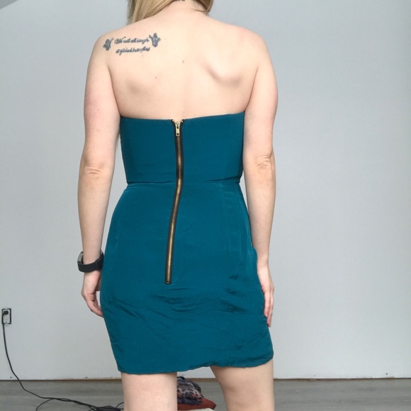 Naven teal strapless dress - Picture 4 of 5